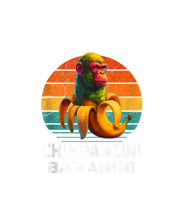Chimpanzini Bananini minta fehér pólón