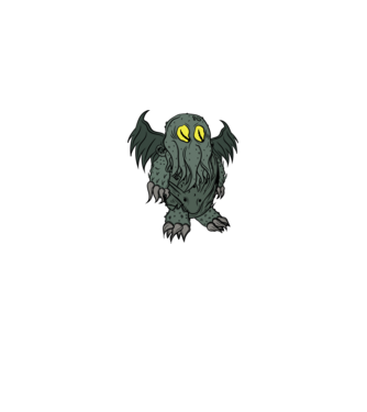 lil' Cthulhu minta fekete pólón