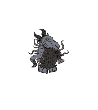 lil' Shub-Niggurath minta fekete pólón