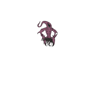lil' Nyarlathotep minta fekete pólón