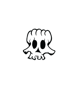 Elder skull minta fekete pólón