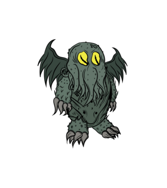 lil' Cthulhu minta fekete pólón