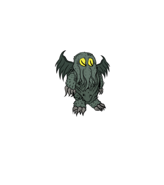 lil' Cthulhu minta homokszín pólón