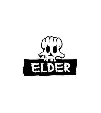 Elder logo minta fekete pólón