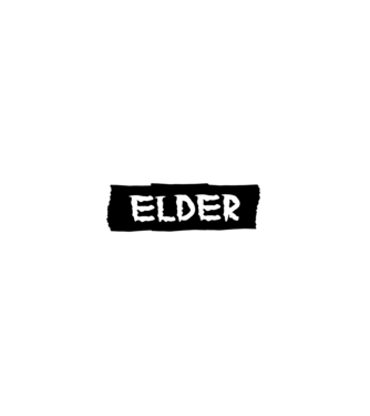 Elder minta fekete pólón