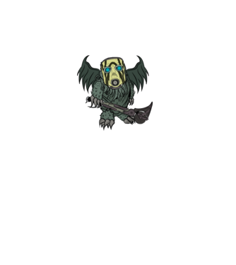Borderlands Psycho X Cthulhu minta fekete pólón
