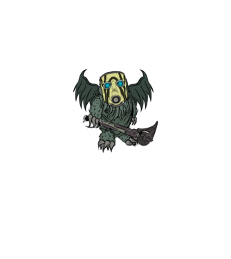 Borderlands Psycho X Cthulhu minta fekete pólón