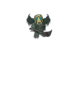 Borderlands Psycho X Cthulhu minta fekete pólón