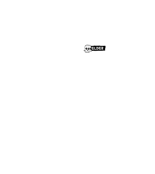 Elder logo_2 minta fekete pólón