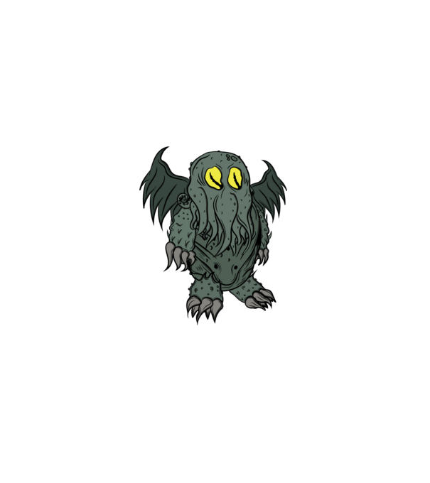 lil' Cthulhu minta fekete pólón