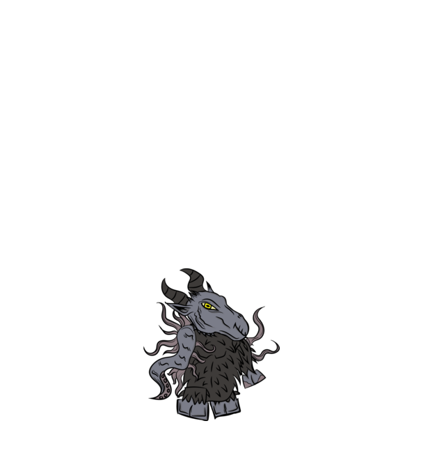 lil' Shub-Niggurath minta fehér pólón