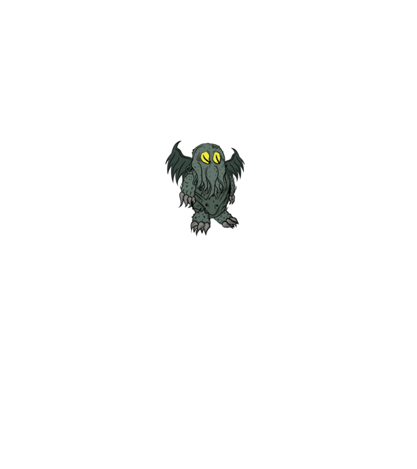 lil' Cthulhu minta farmerkék pólón