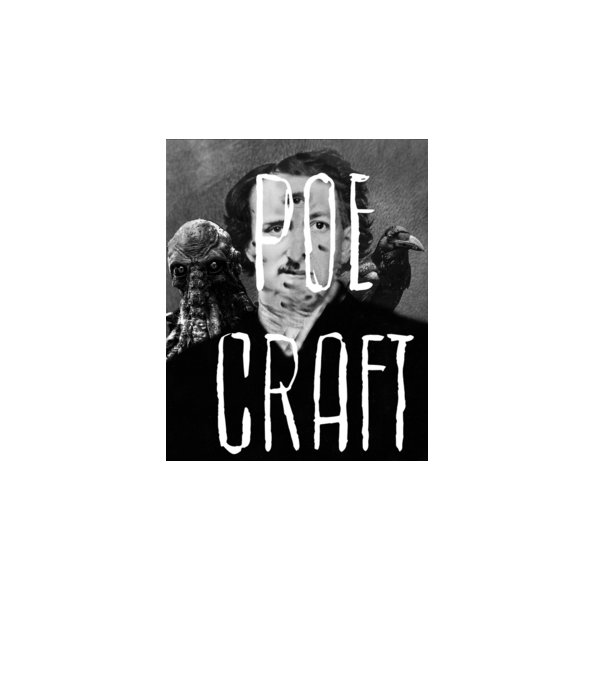 Edgar Allan Poe - H.P. Lovecraft minta türkiz pólón