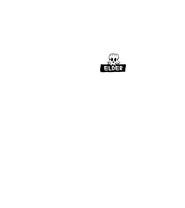 Elder logo minta fekete pólón