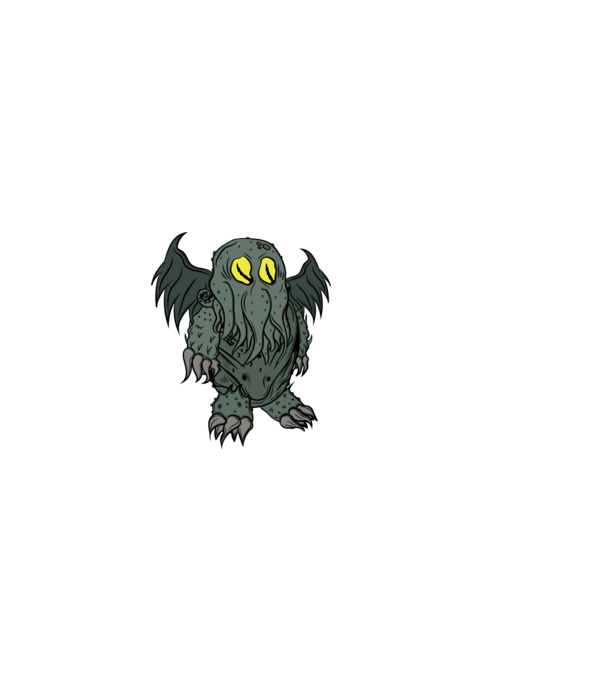 lil' Cthulhu minta fekete pólón