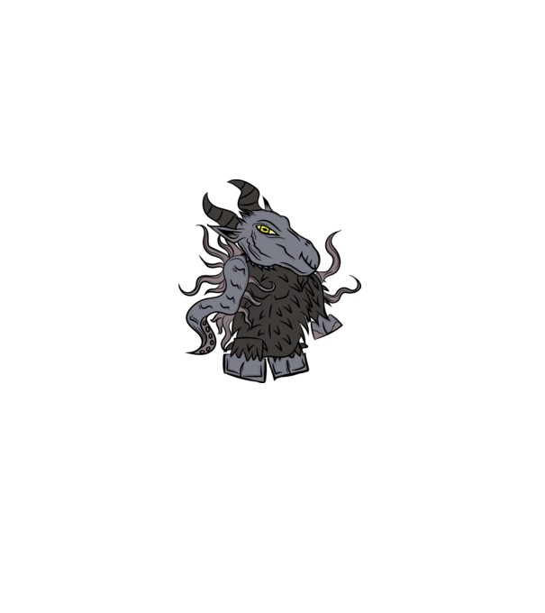 lil' Shub-Niggurath minta fekete pólón