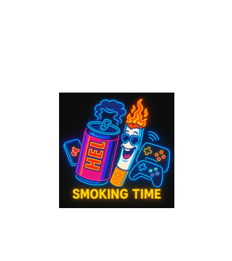 Smoke Time meme minta fekete pólón