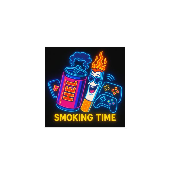 Smoke Time meme minta fekete pólón