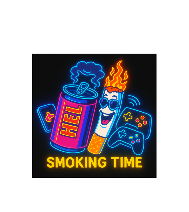 Smoke Time meme minta fehér pólón