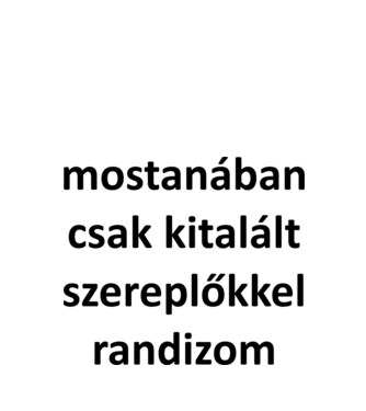 kitalált sz. f minta fehér pólón