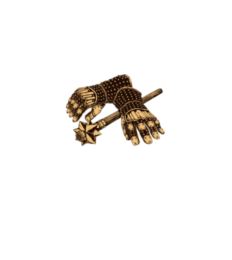 Dél pörölye minta fekete pólón