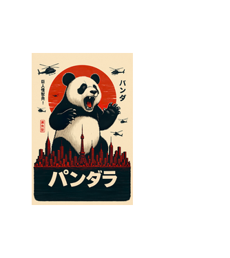 Pandzilla - (A) minta fehér pólón