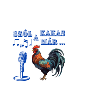 Szól a kakas már ... minta világos rózsaszín pólón