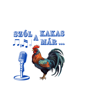 Szól a kakas már ... minta világos rózsaszín pólón