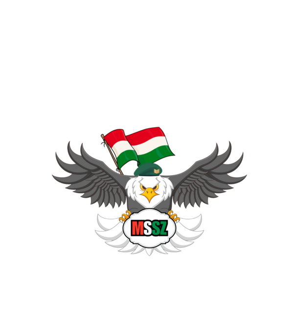 MSSZ Official Klán Logó minta fehér pólón