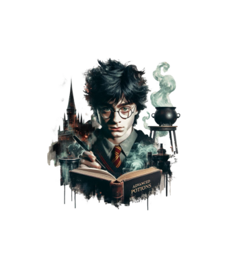 Harry Potter minta fehér pólón
