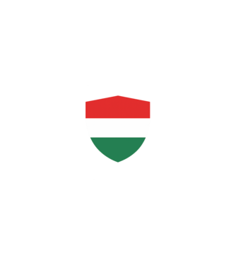 Magyar zászlós pajzs minta homokszín pólón