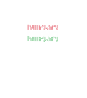 Modern 'Hungary' felirat a magyar zászló színeiben minta khaki pólón