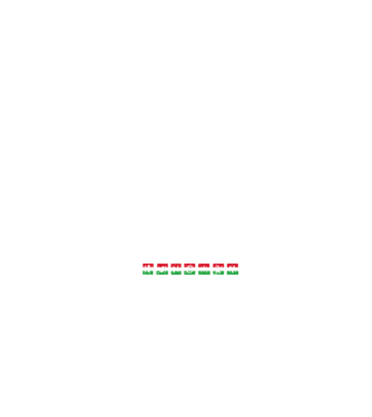 Játékos 'Hungary' felirat trikolór minta fehér/piros pólón