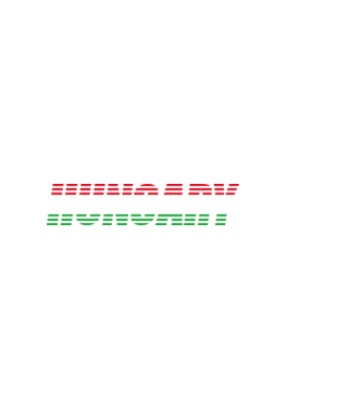 Retró 'Hungary' felirat trikolór minta sötétkék pólón