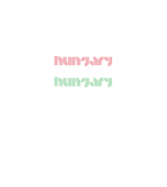 Modern 'Hungary' felirat a magyar zászló színeiben minta királykék pólón