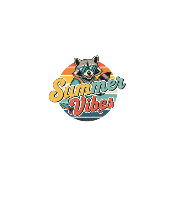 Vintage mosómedve 'Summer vibes' felirattal minta szürke pólón