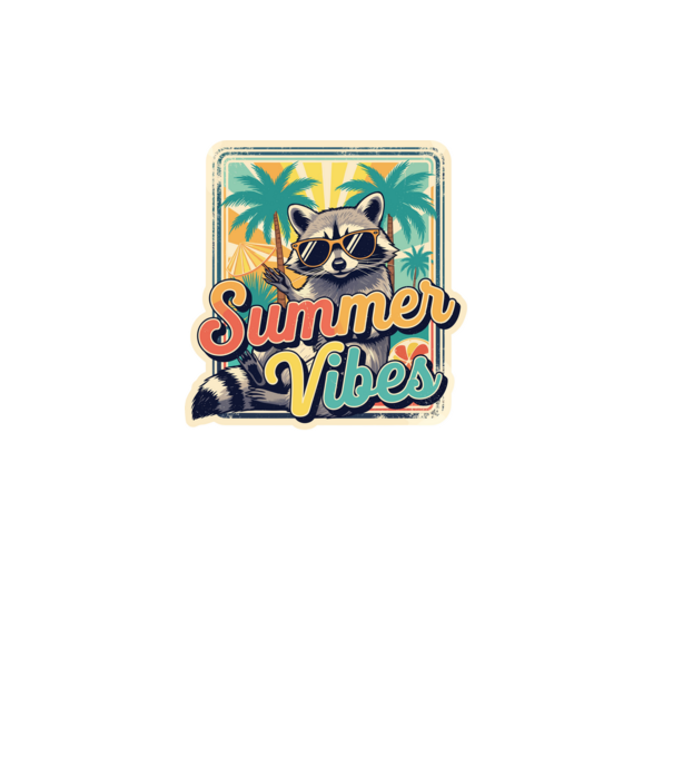 Vintage mosómedve 'Summer vibes' felirattal minta szürke pólón