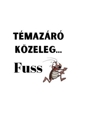 Témazáró közeleg... Fuss minta világos rózsaszín pólón