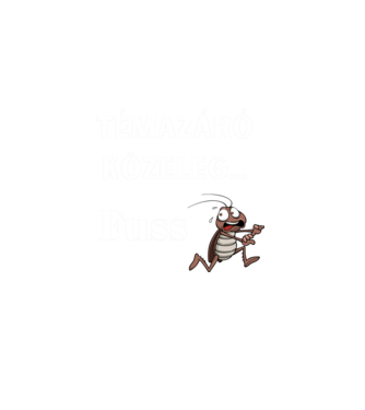 Témazáró közeleg... Fuss minta fekete pólón