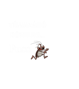Témazáró közeleg... Fuss minta fekete pólón