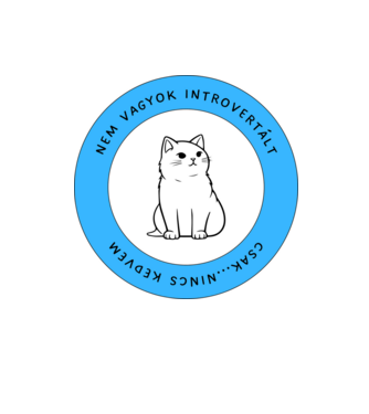 Nem vagyok introvertált, csak... nincs kedvem. minta homokszín pólón