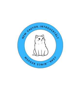 Nem vagyok introvertált, csak... nincs kedvem. minta fehér pólón