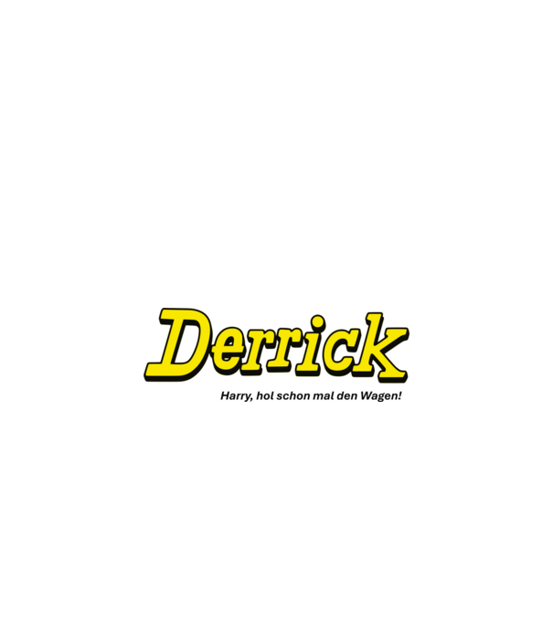 Derrick_hozzd_a_kocsit_de_black minta homokszín pólón