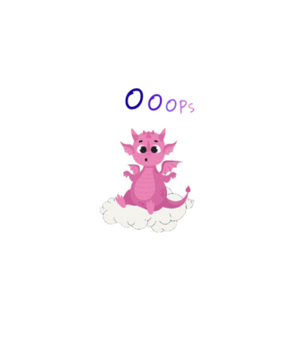 ooops dragon minta fehér pólón