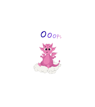 ooops dragon minta fehér pólón