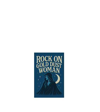 Rock On Gold Dust Woman minta fehér pólón