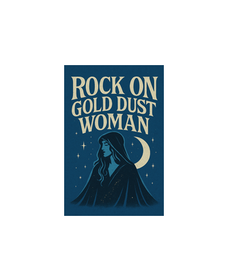Rock On Gold Dust Woman minta fehér pólón