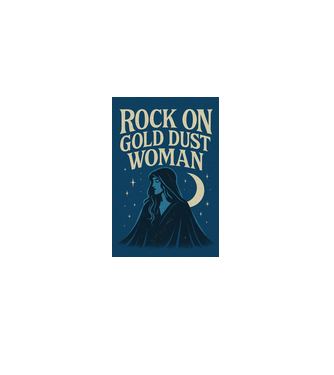 Rock On Gold Dust Woman minta fehér pólón