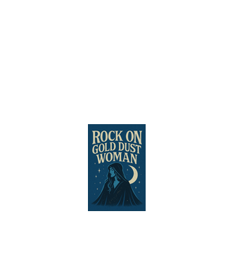 Rock On Gold Dust Woman minta fehér pólón