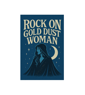 Rock On Gold Dust Woman minta fehér pólón